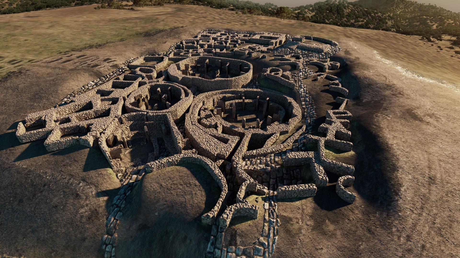 Still from Stone Age Temple Mystery