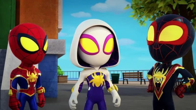 Still from Web-Spinner Suits