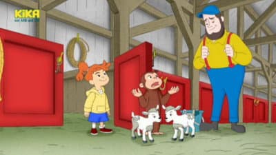 Still from George and Allie's Lawn Service