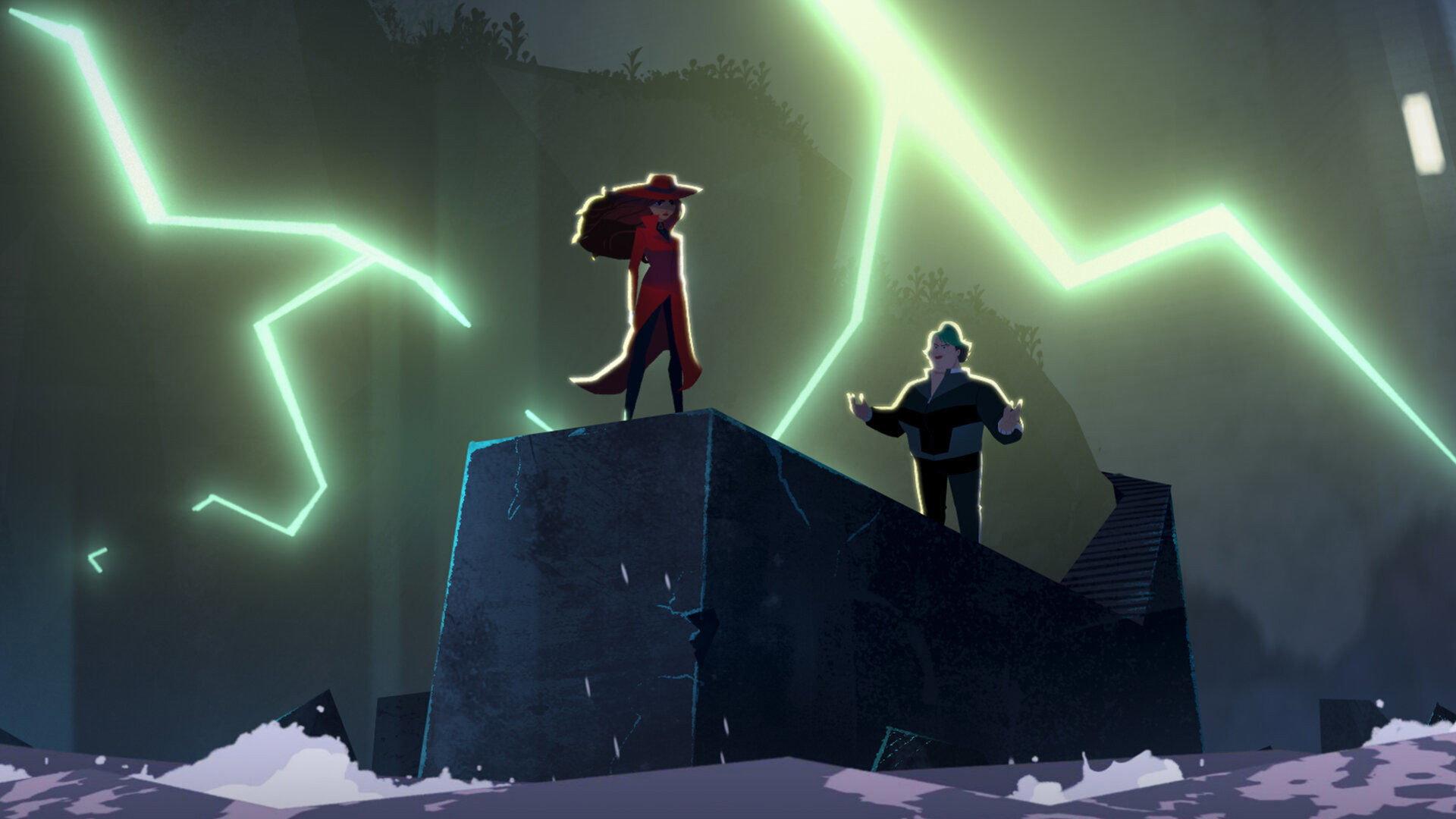 Still from The Dark Red Caper