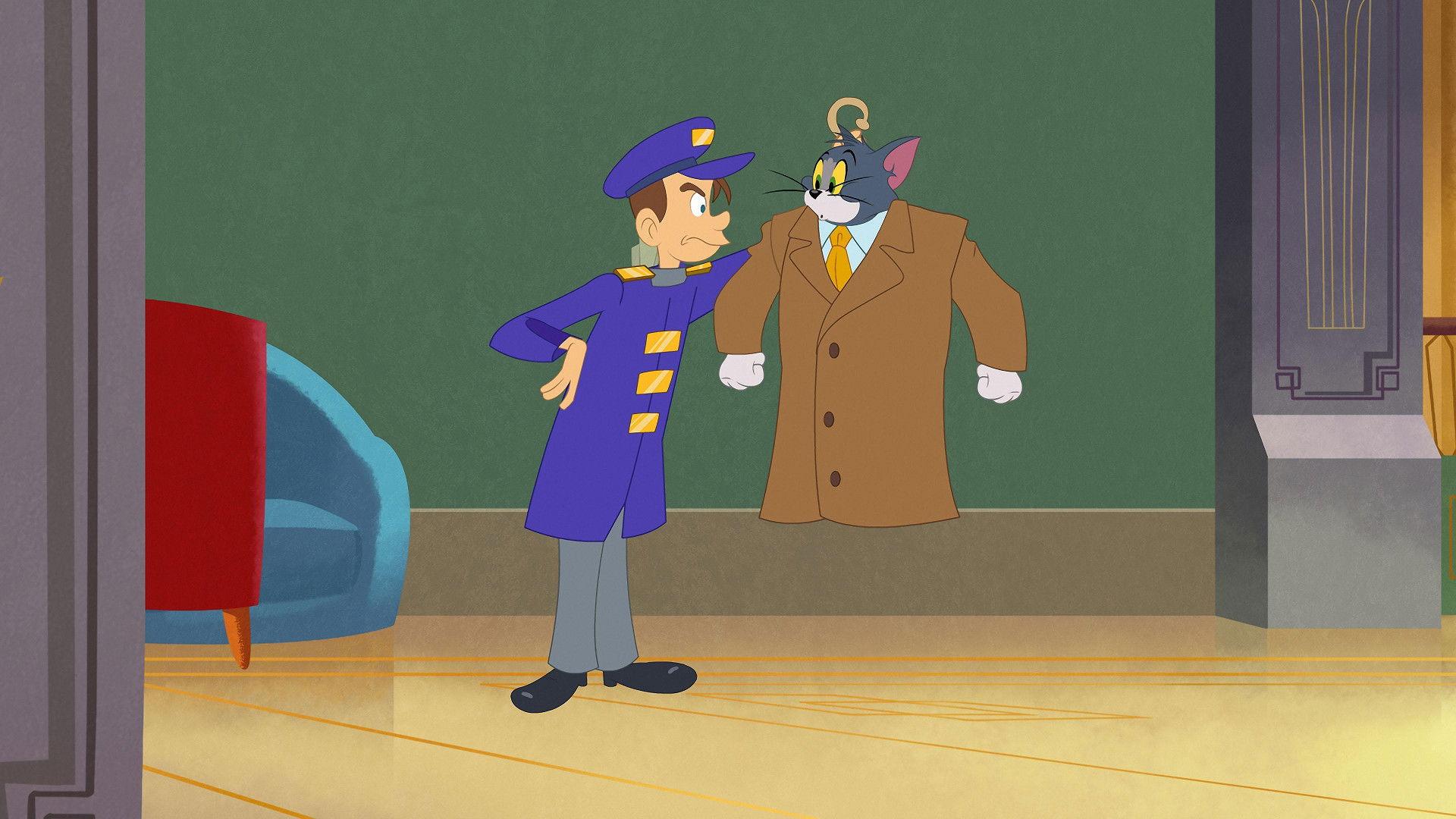 Still from Telepathic Tabby / Shoe In / It's a Gift / Stormin' the Doorman