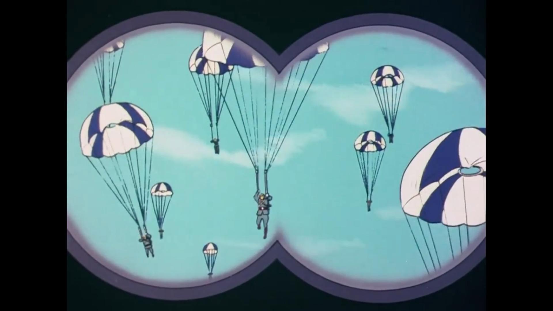 Still from Assault!! Parachute surprise attack force