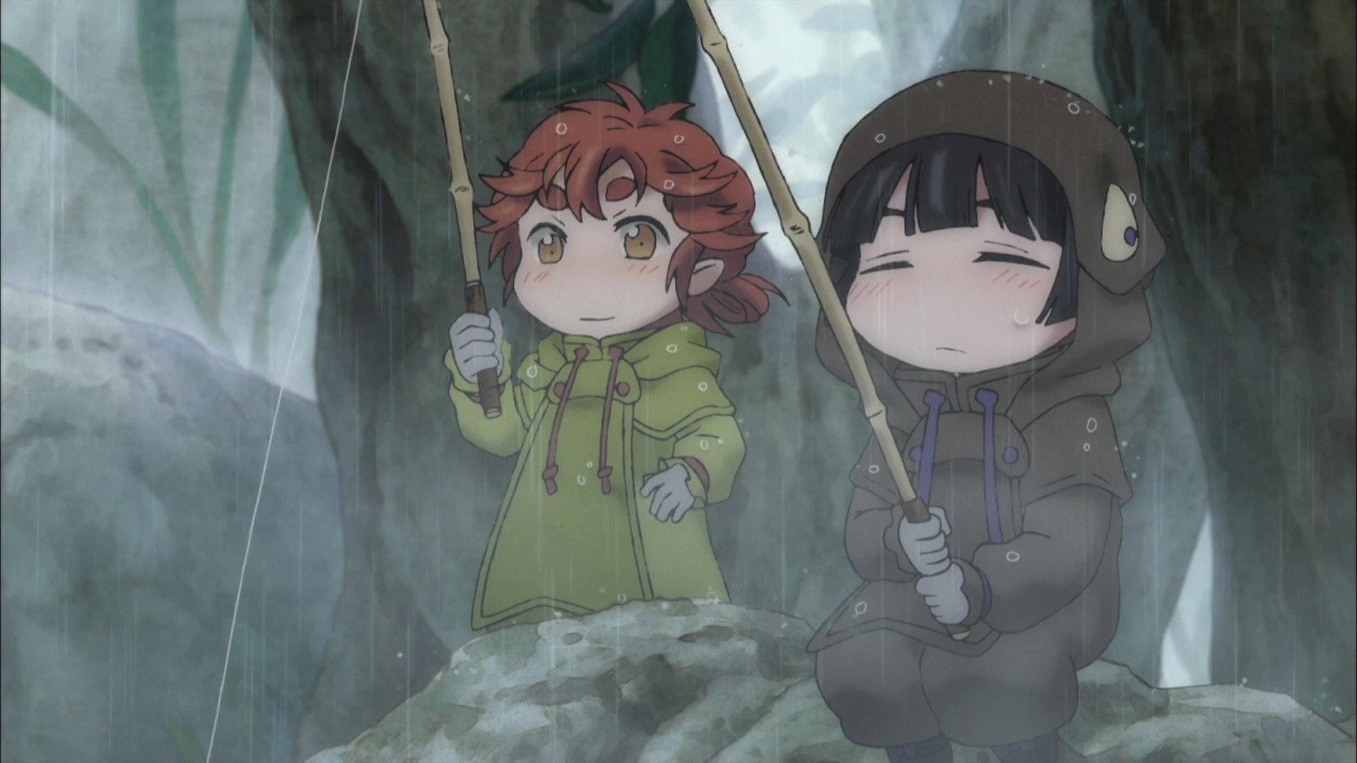 Still from Overnight Train / Rain and Tenkara