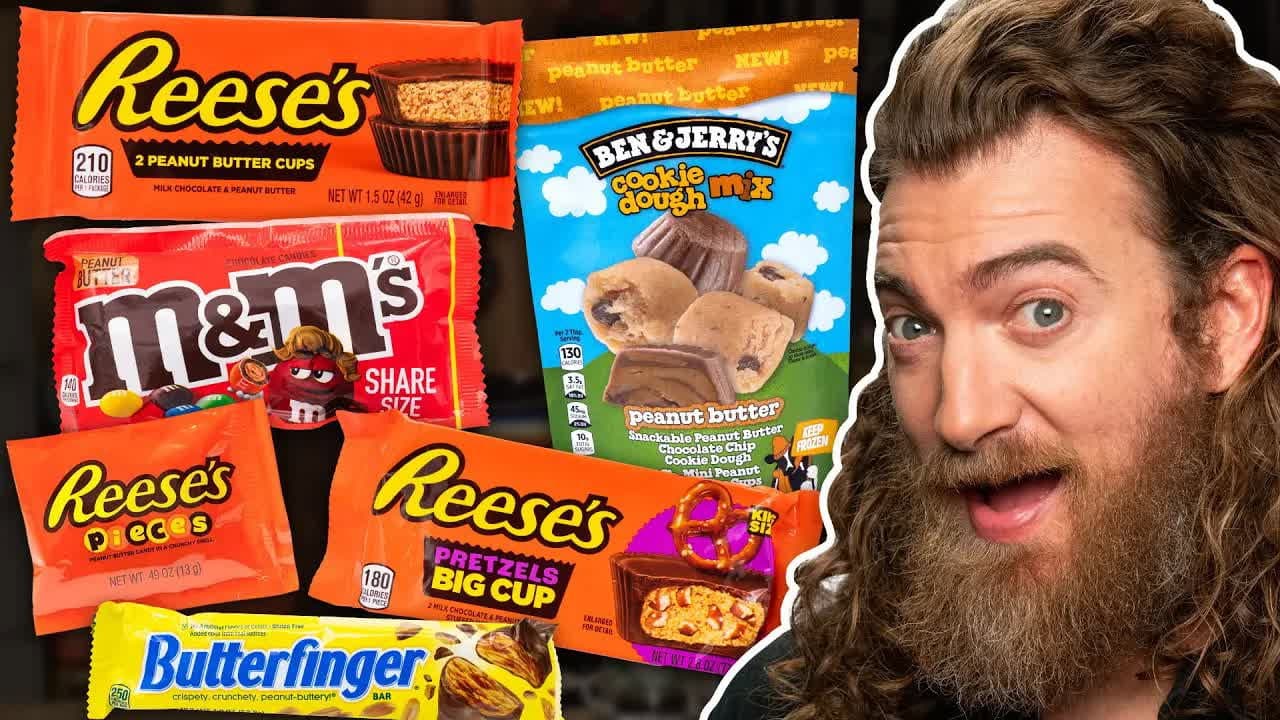 Still from Peanut Butter Candy Taste Test Tournament
