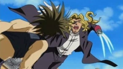 Still from Blades of Revenge • Ban vs. Fudou