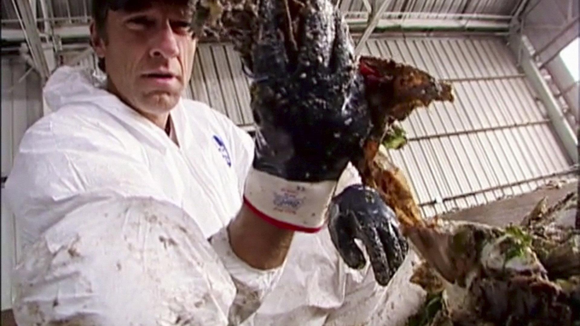 Still from Garbage Pit Technician