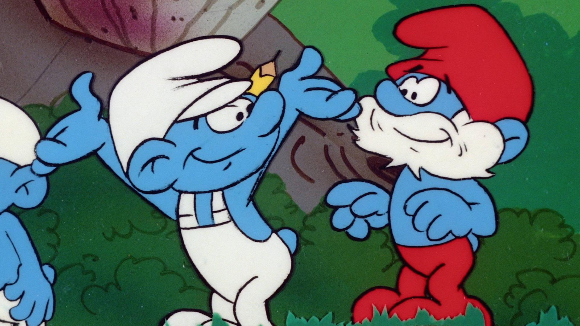 Still from Waste Not, Smurf Not