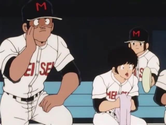 Still from The Second Game is a Heated Pitching Duel! Tacchan vs Tenacious Nishimura