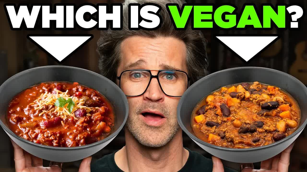 Still from Vegan vs. Non-Vegan Foods Taste Test