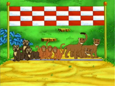 Still from Armadillo's Rainforest Race