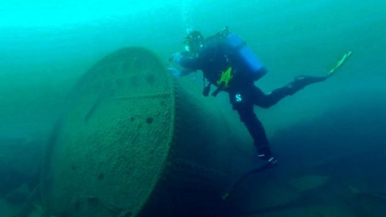 Still from Great Lakes' Vanished Warships