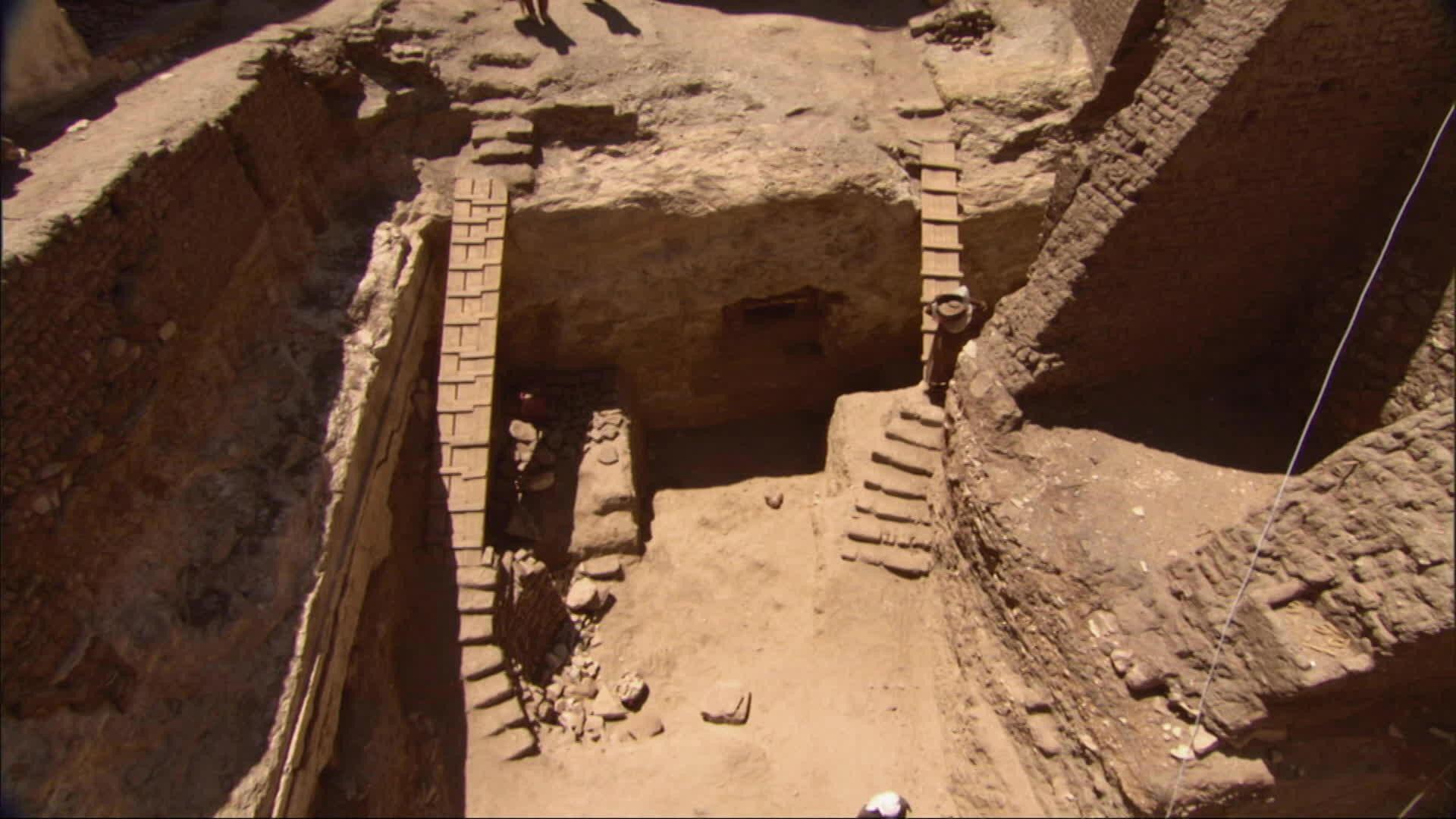 Still from The Hunt for Cleopatra's Missing Tomb