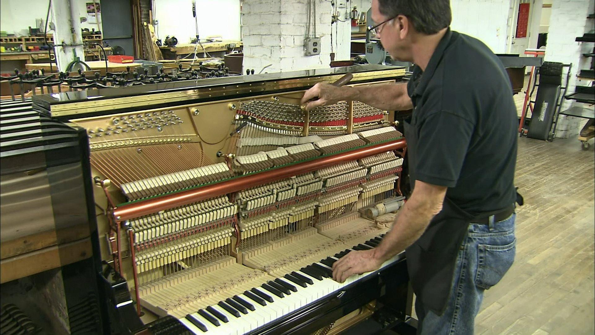 Still from Upright Pianos, Flags, Wet/Dry Vacuums, Medieval Axes
