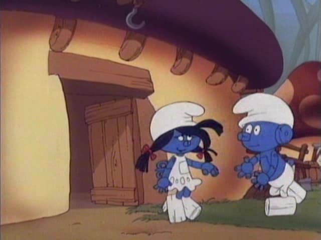 Still from The Clockwork Smurfette