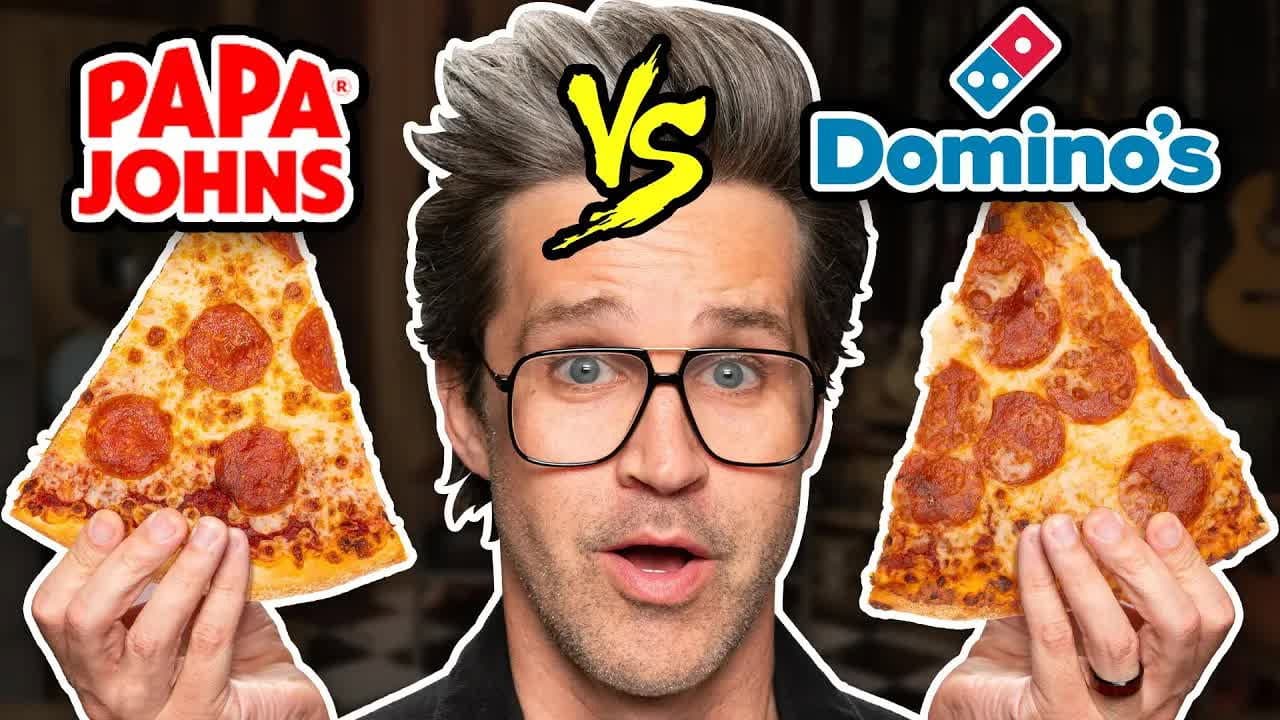 Still from Domino's vs. Papa John's | Food Feuds