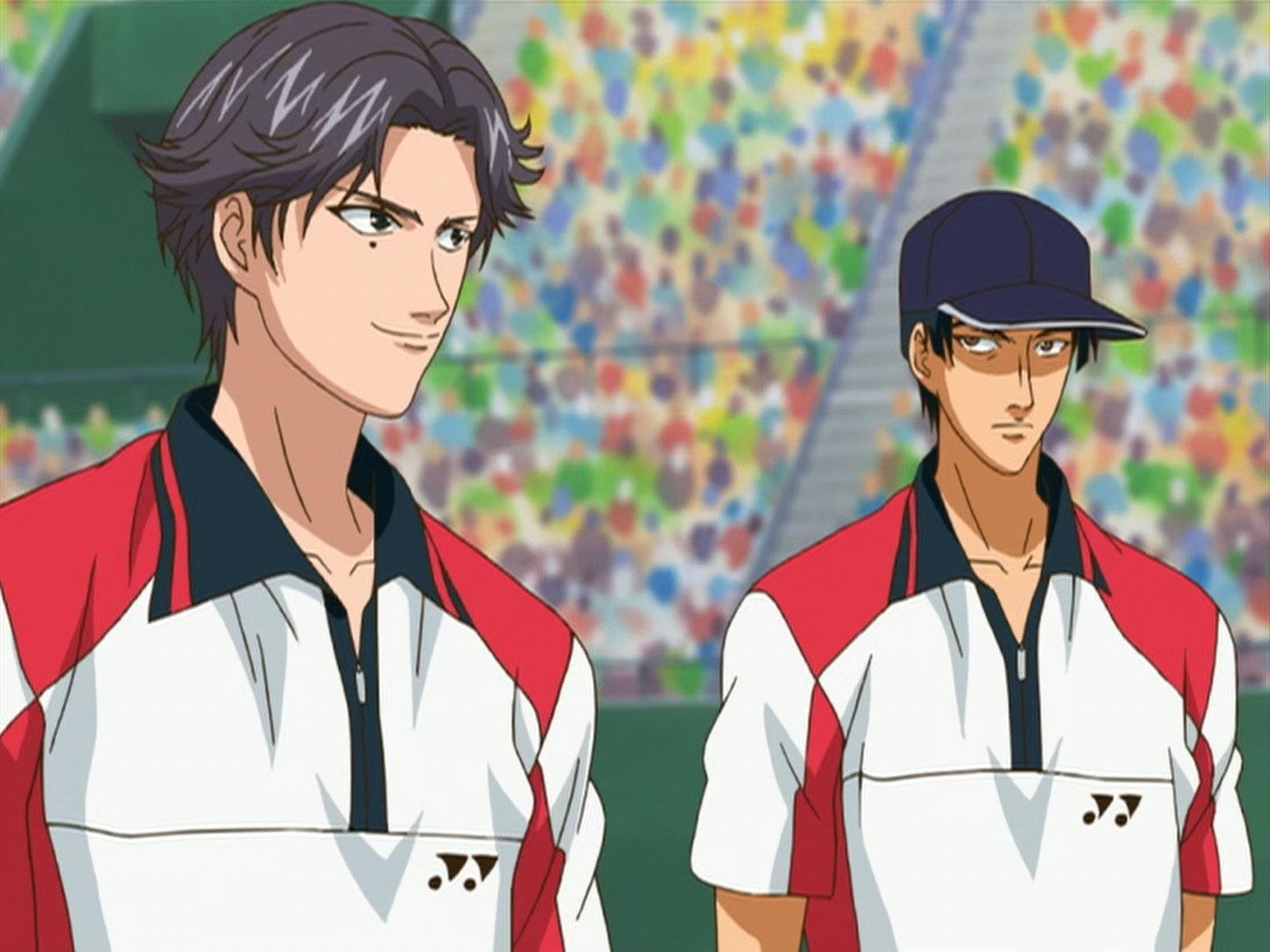 Still from The Strongest! Atobe and Sanada