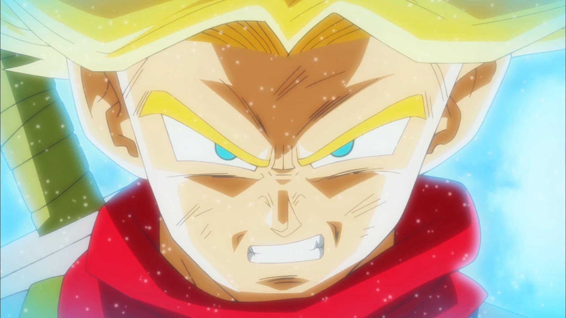 Still from I Will Defend the World! Trunks' Furious Burst of Super Power!