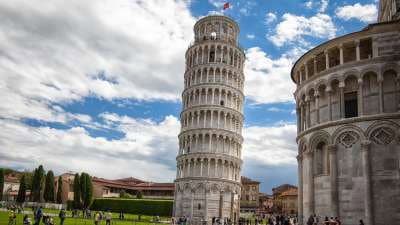 Still from Pisa's Leaning Tower, Eider Down, Chocolate Digestive