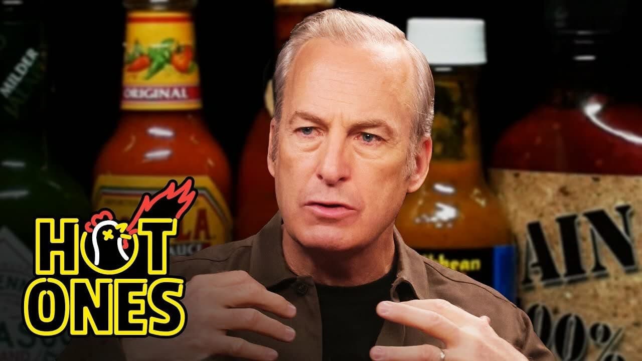 Still from Bob Odenkirk Has a Fire in His Belly While Eating Spicy Wings