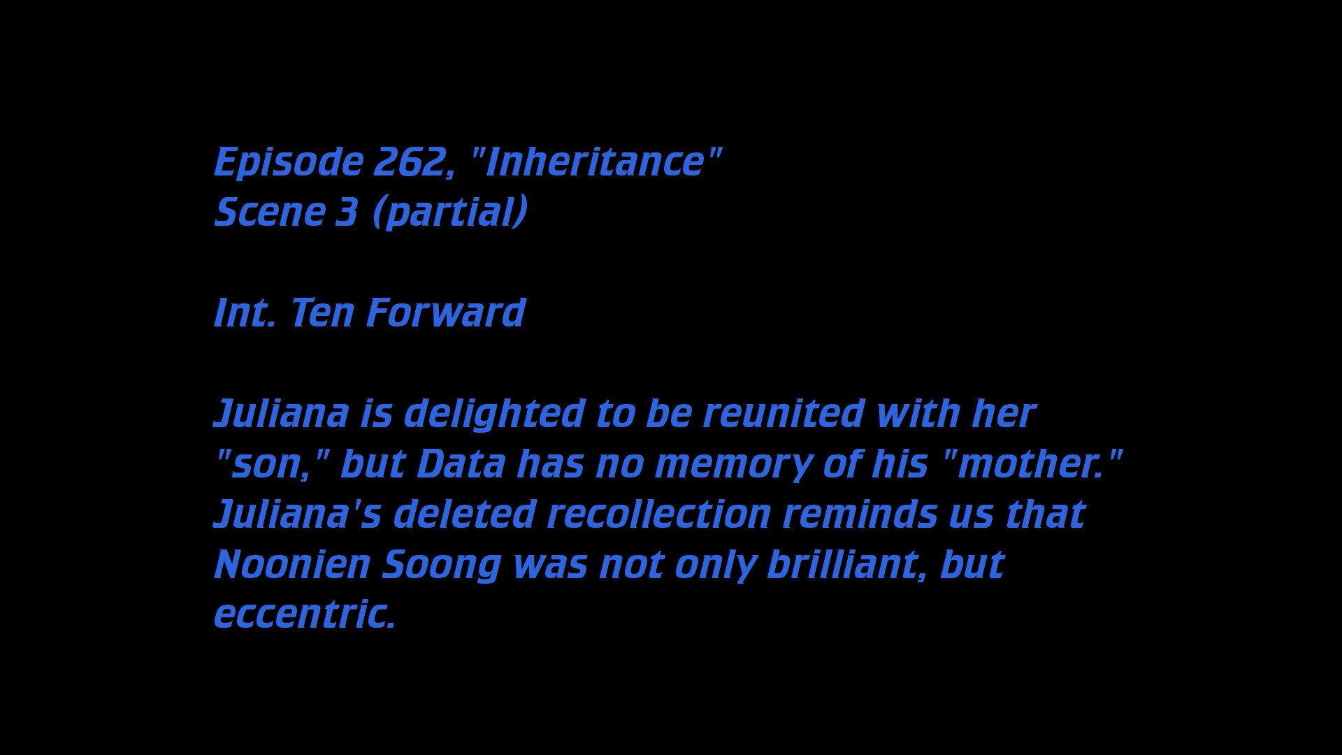Still from Deleted Scenes: S07E10 – Inheritance
