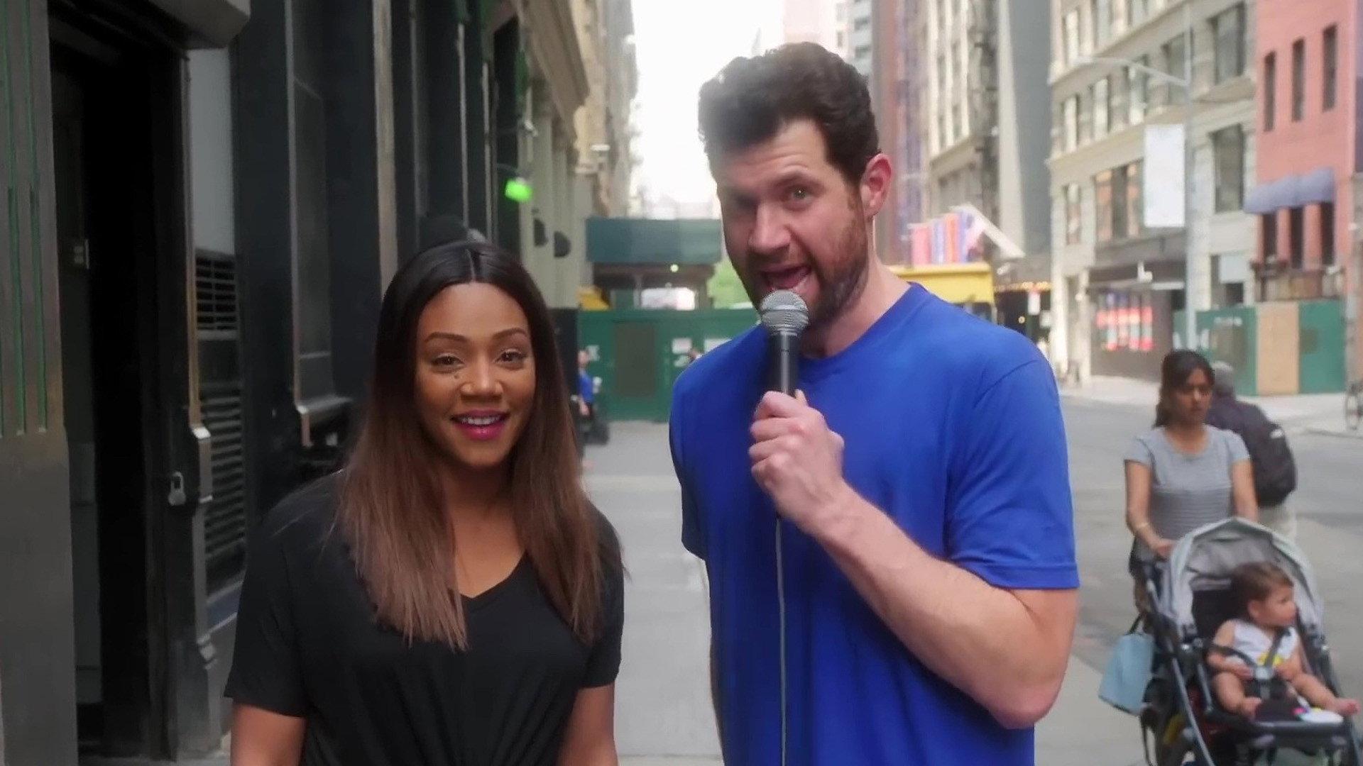 Still from Billy on the Street’s WITCH HUNT with TIFFANY HADDISH!