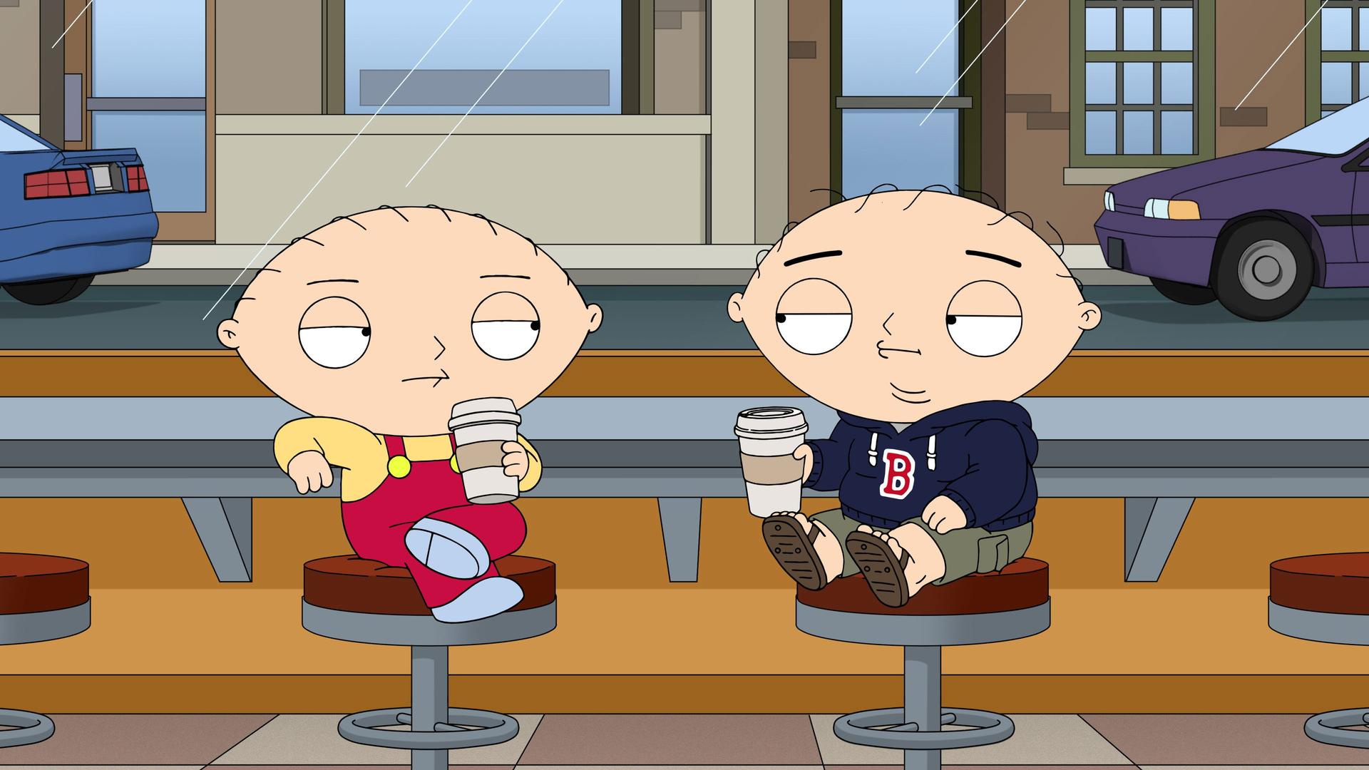 Still from Boston Stewie