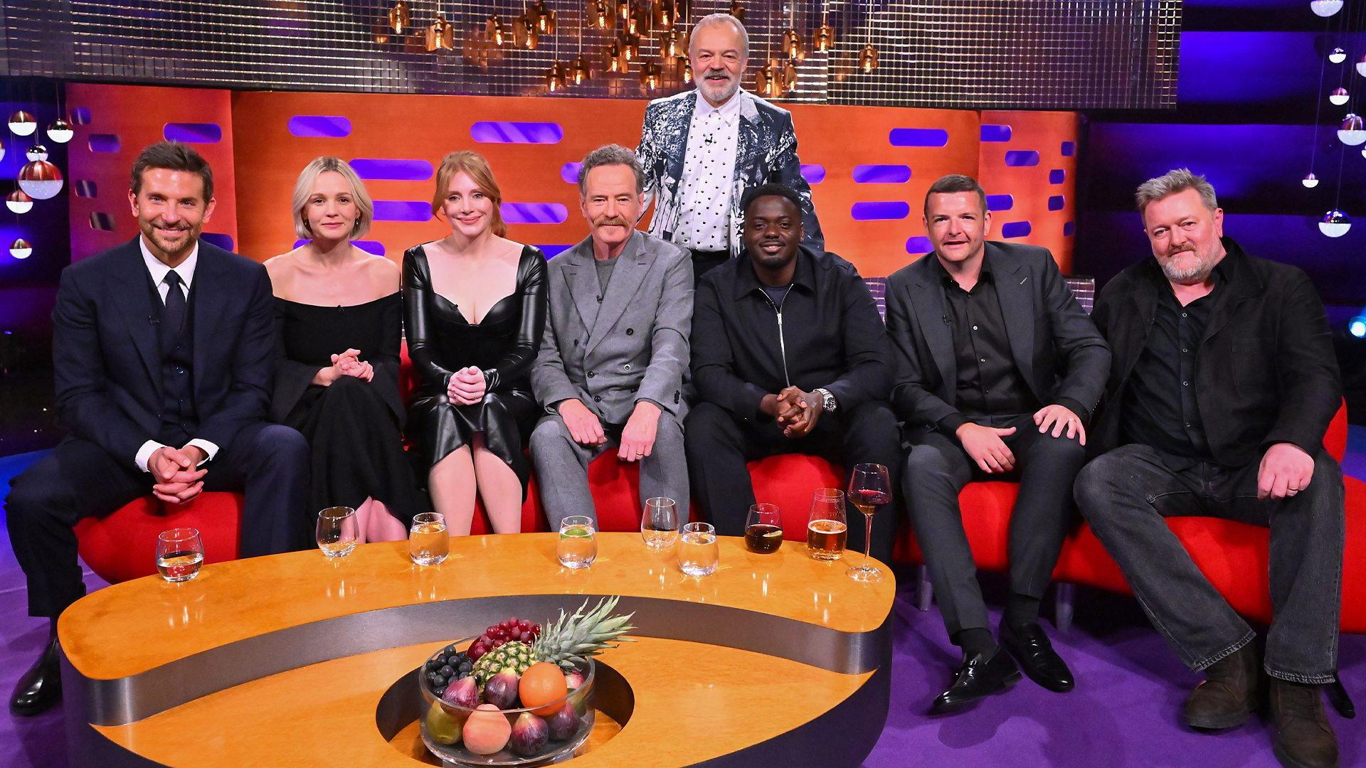 Still from Bryce Dallas Howard, Bryan Cranston, Daniel Kaluuya, Kevin Bridges, Bradley Cooper, Carey Mulligan and Elbow
