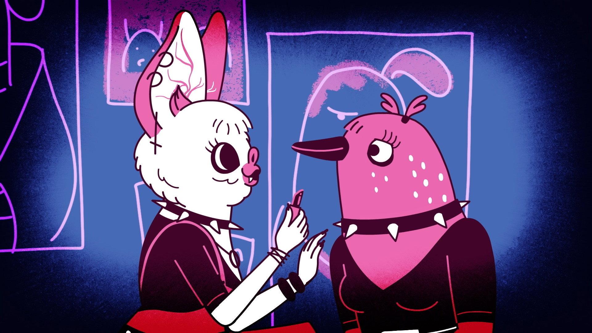 Still from Screech Leeches