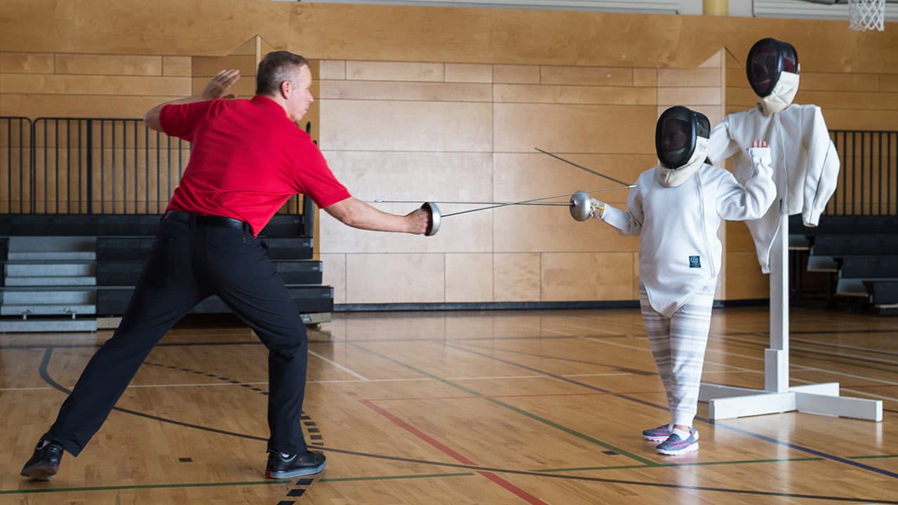 Still from Gerry Coaches Fencing