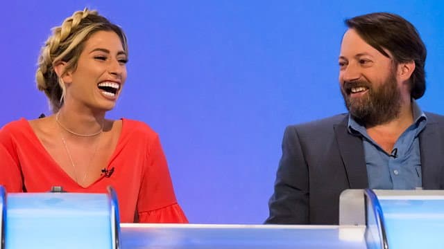 Still from Susie Dent, Bob Mortimer, Ore Oduba and Stacey Solomon