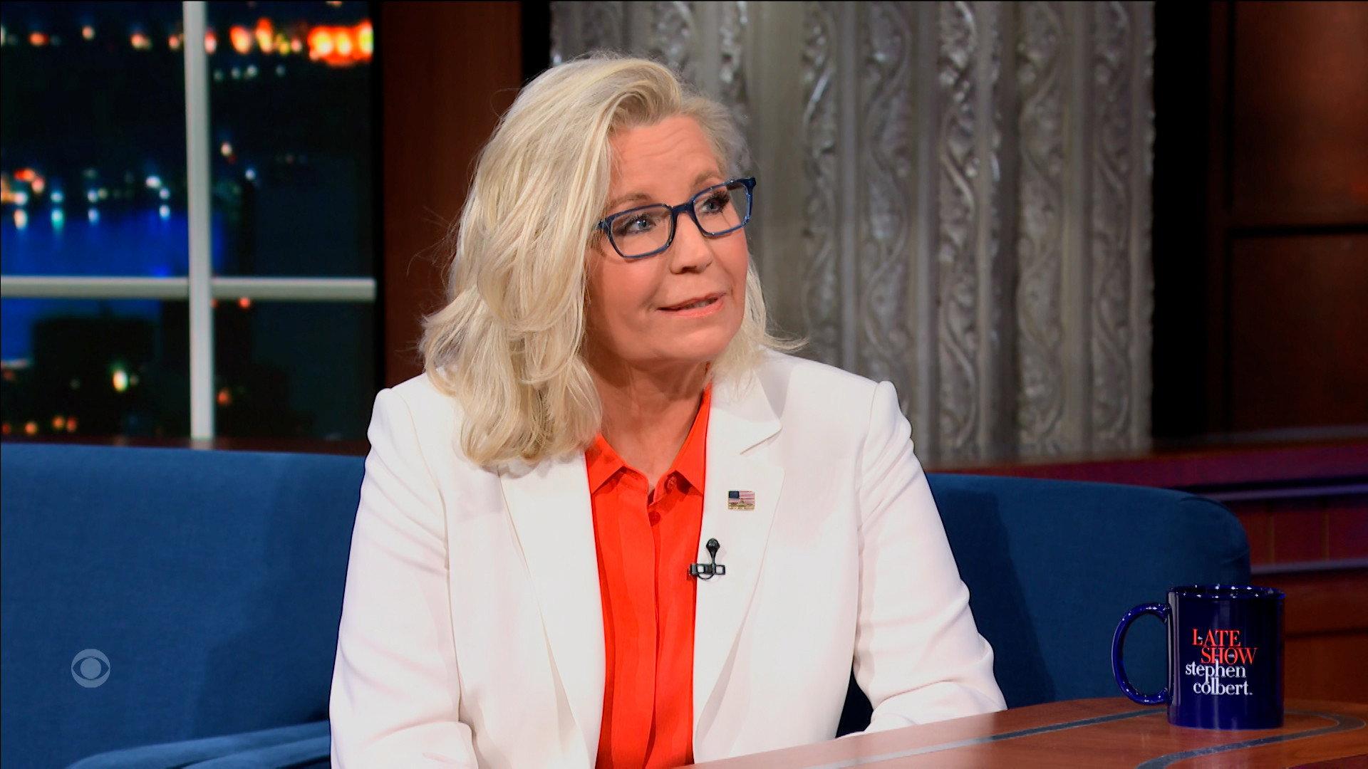 Still from Liz Cheney, Olivia Rodrigo