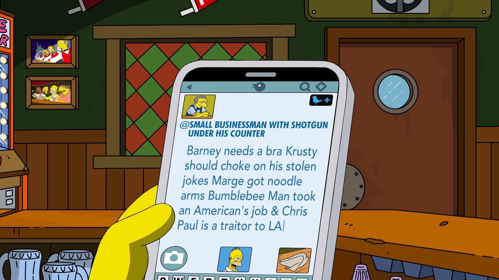 Still from Moe Live Tweets!