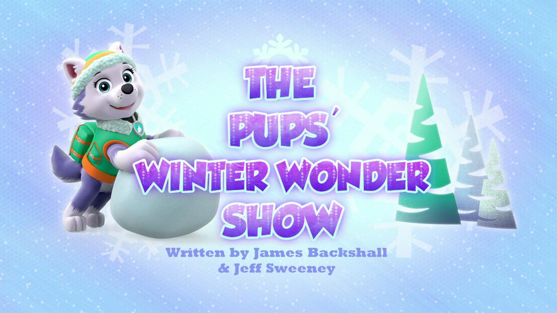 Still from The Pups' Winter Wonder Show