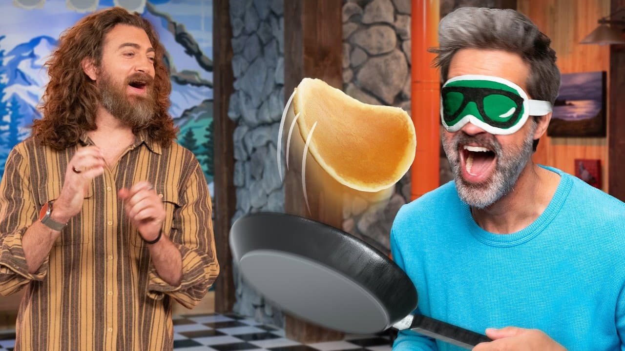 Still from Food Trick Shot Battle (ft. Dude Perfect)