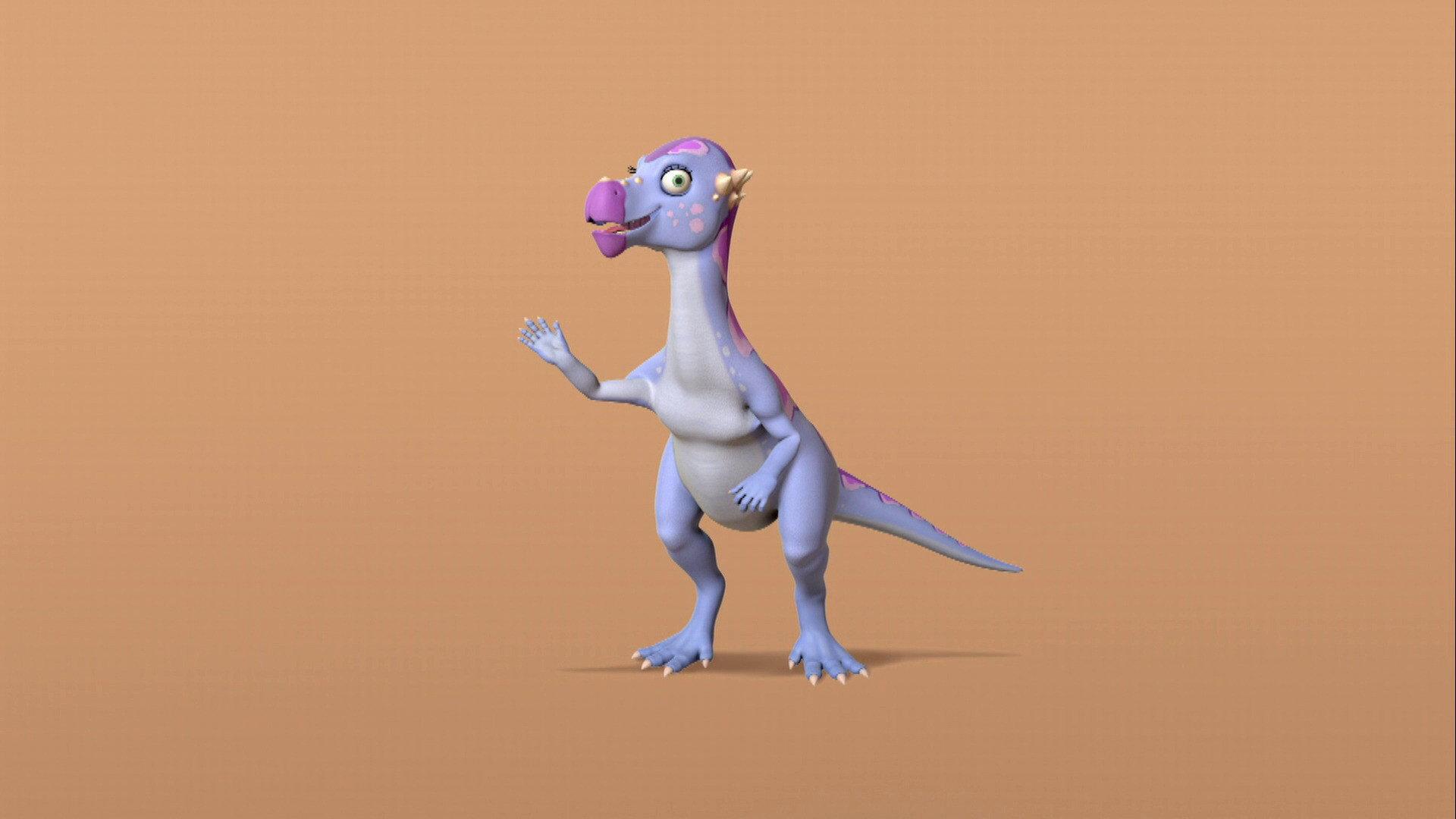 Still from Dome-Headed Dinosaur