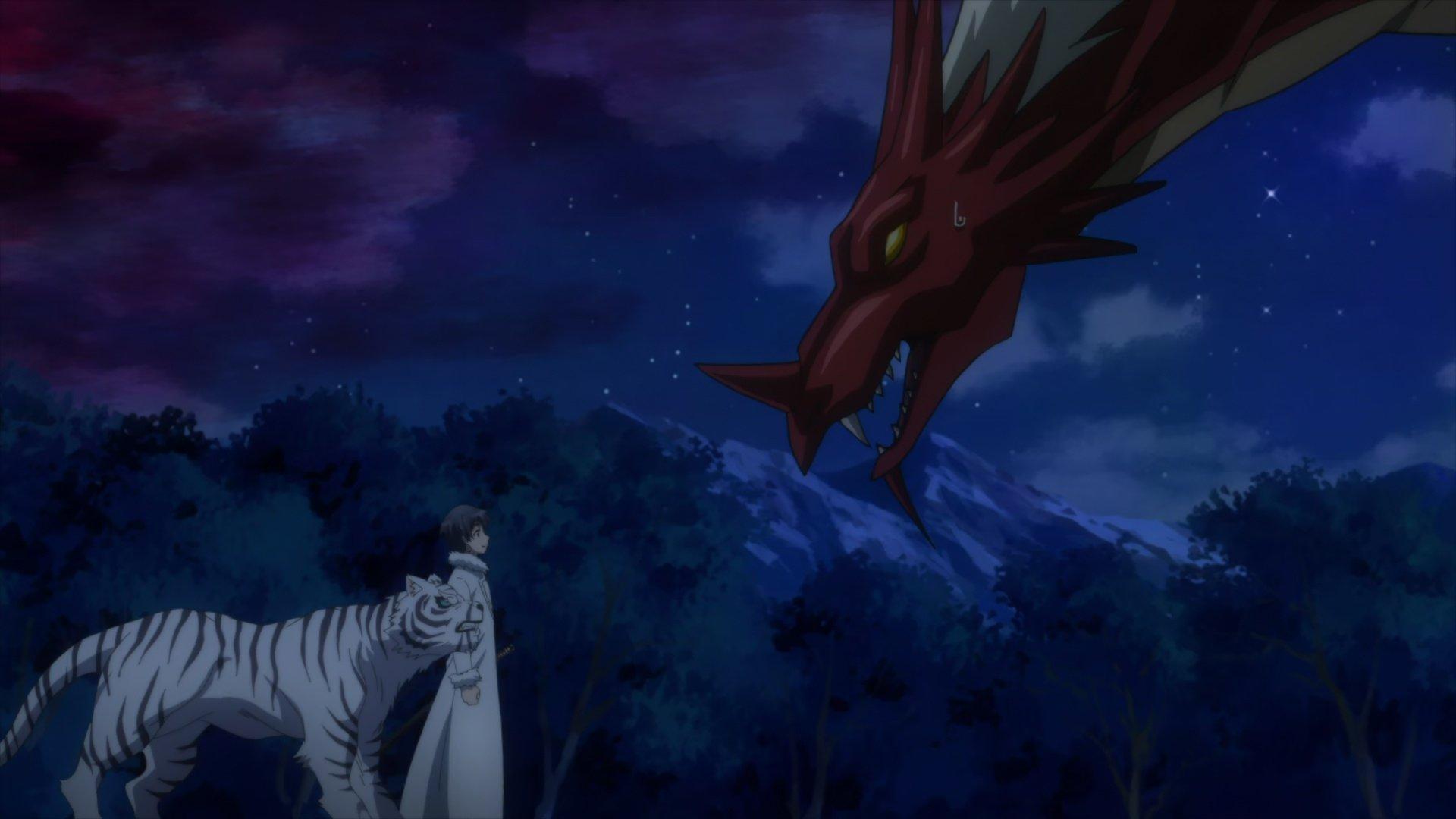 Still from Moving, and a Dragon