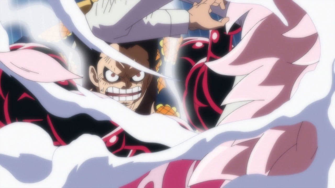 Still from Luffy! An All-Out Leo Bazooka!
