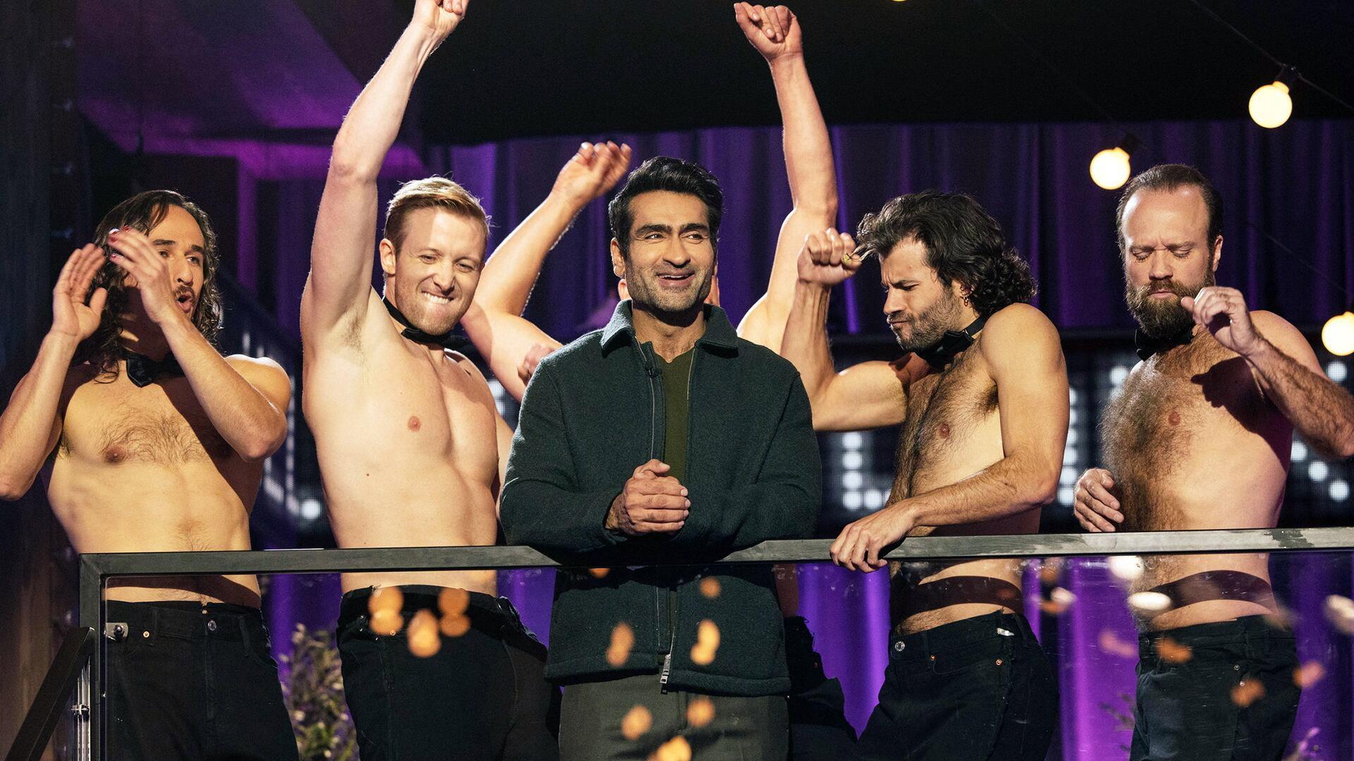 Still from "Welcome to Chippendales" Takeover ft. Kumail Nanjiani