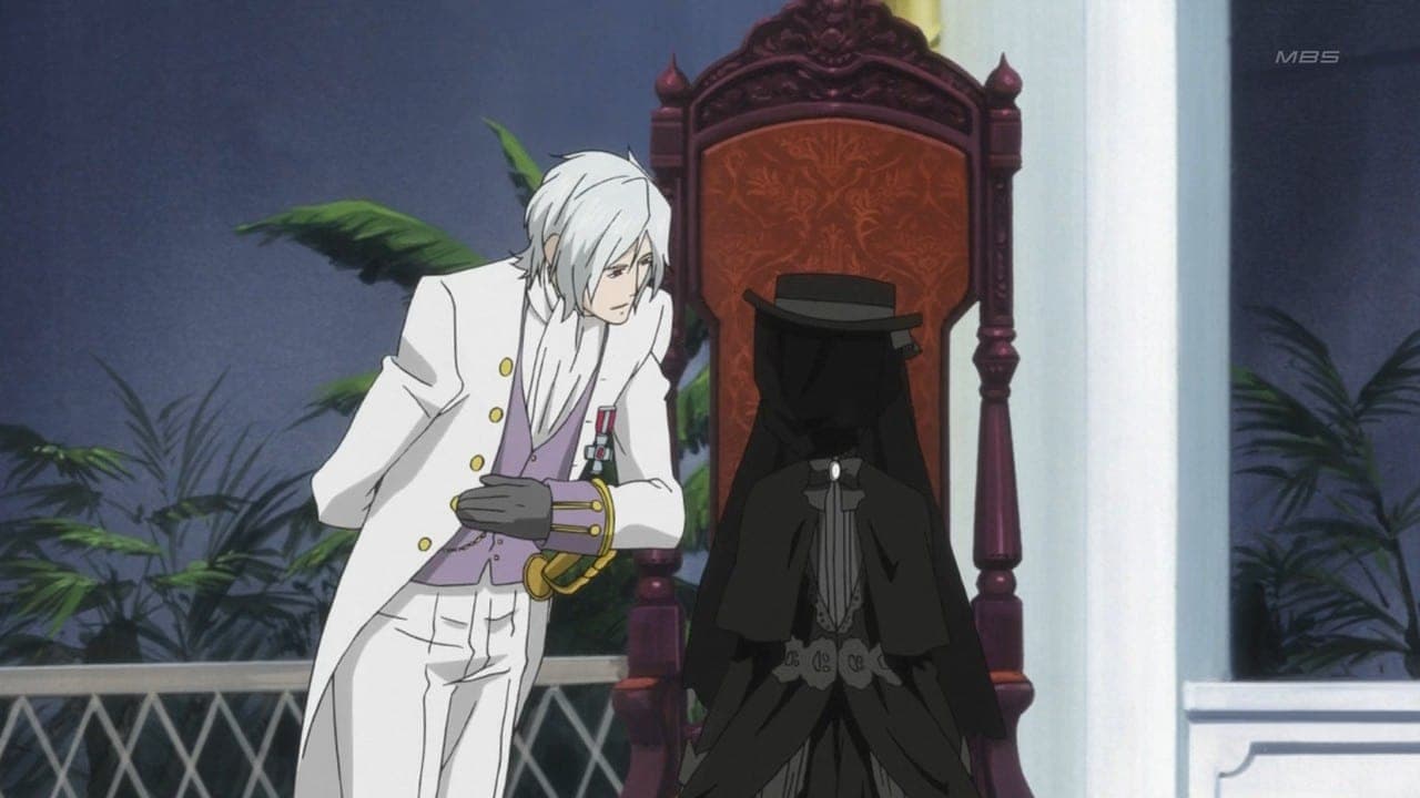 Still from His Butler, Competing