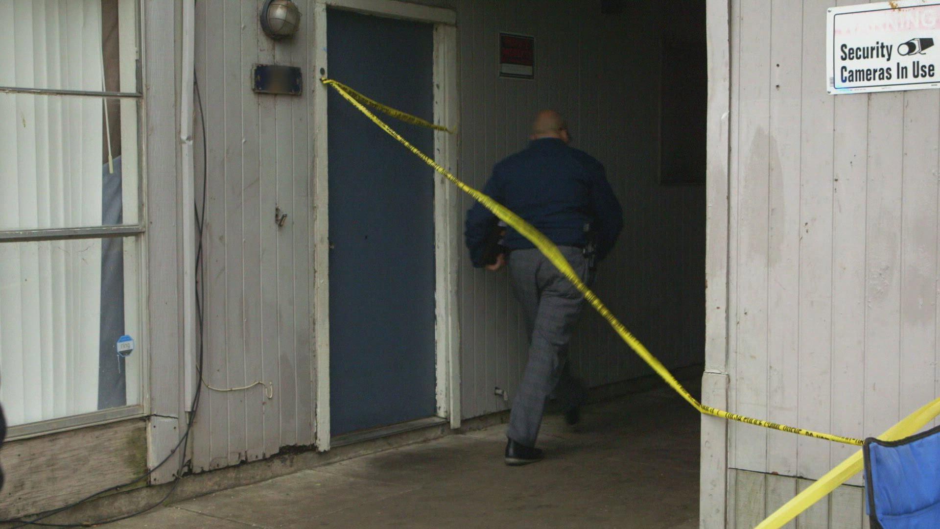 Still from Death at the Door