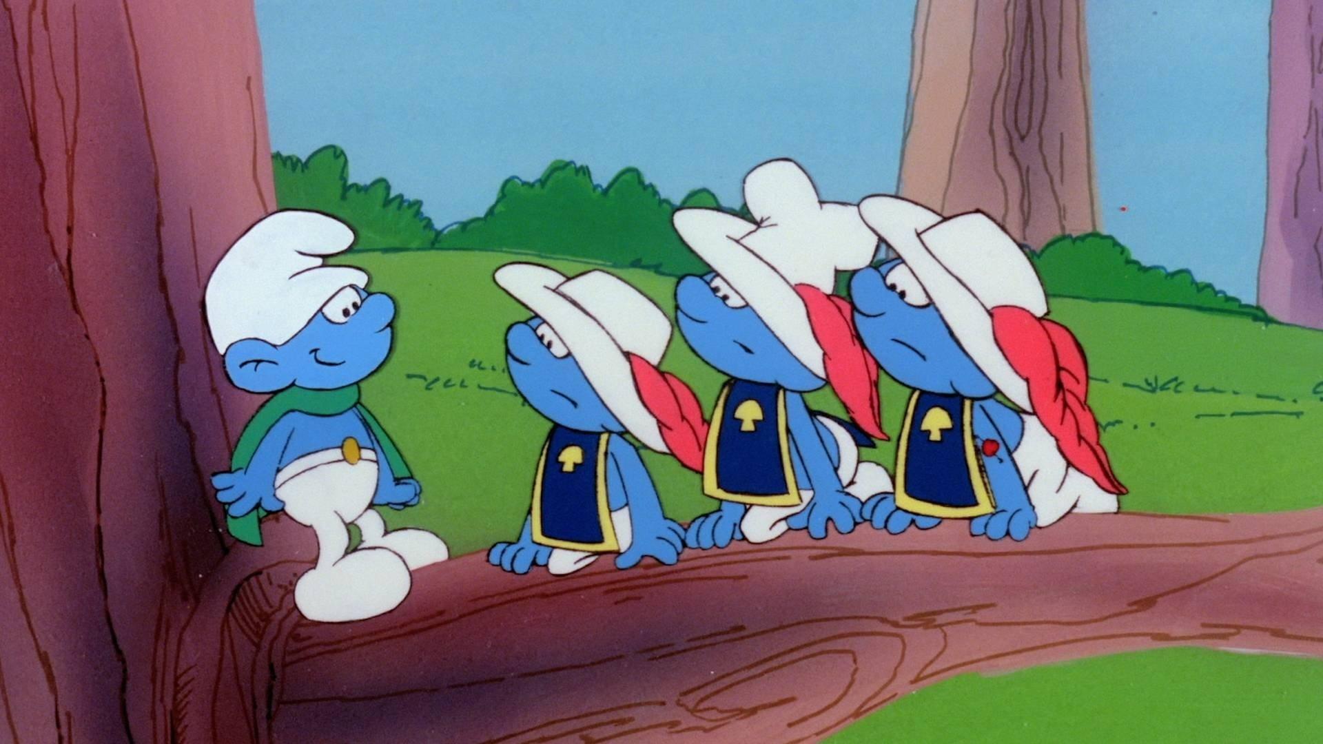 Still from The Three Smurfketeers
