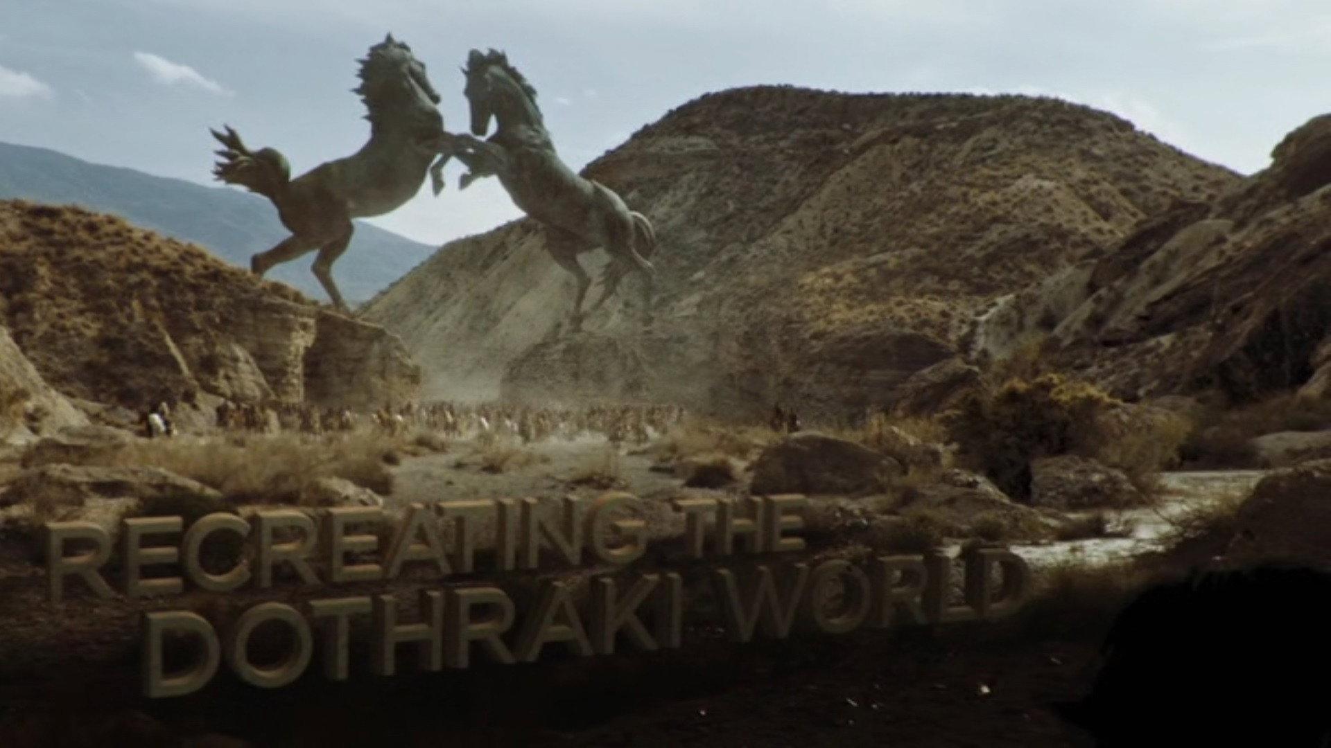 Still from Recreating the Dothraki world