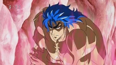 Still from Super Toriko's Fist of Rage! This is the Strongest Spiked Punch!