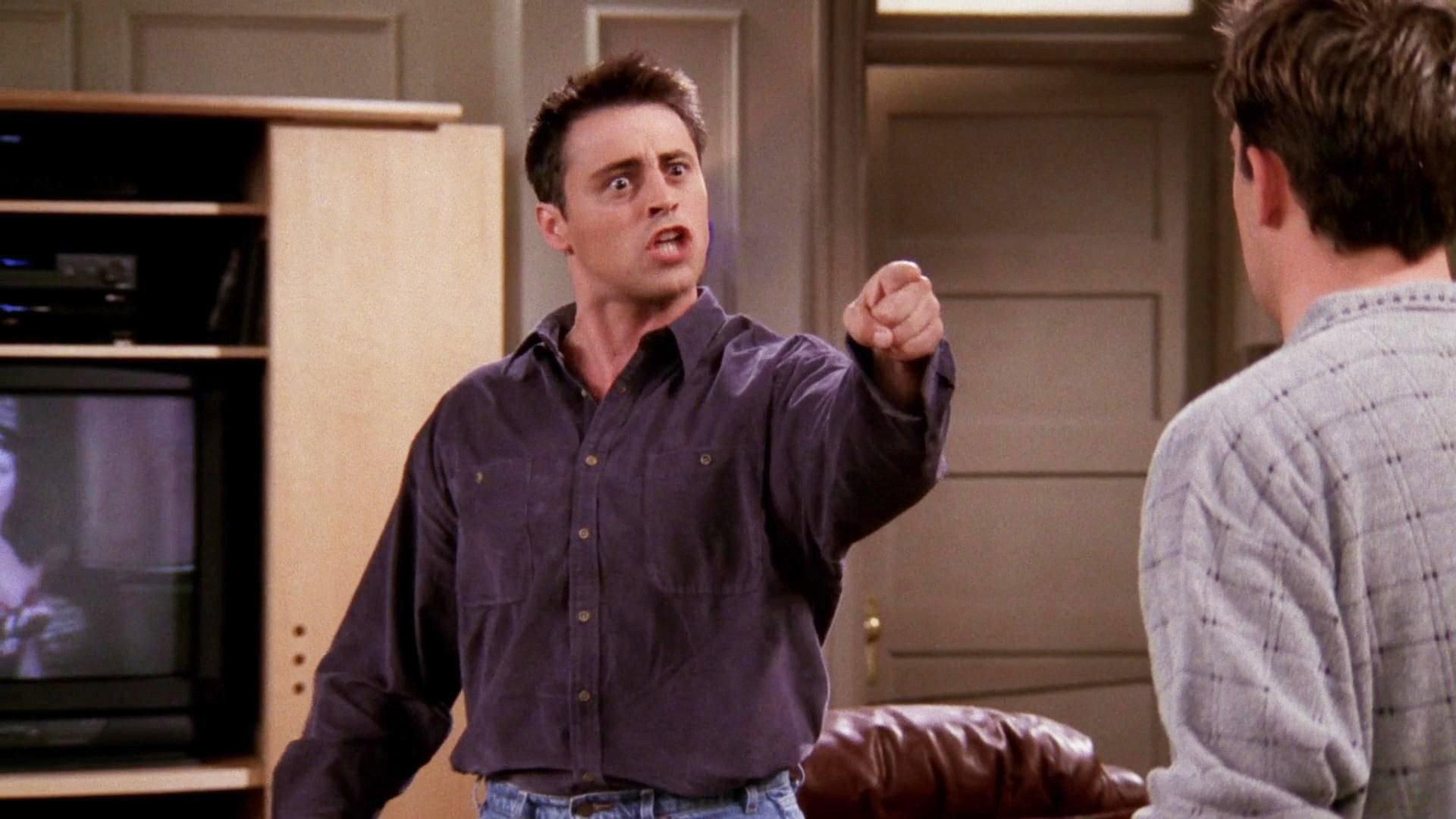 Still from The One Where Chandler Crosses the Line