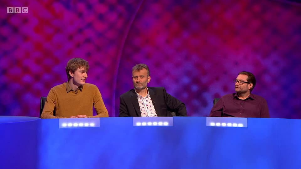 Still from James Acaster, Rob Beckett, Gary Delaney, Elis James, Sara Pascoe