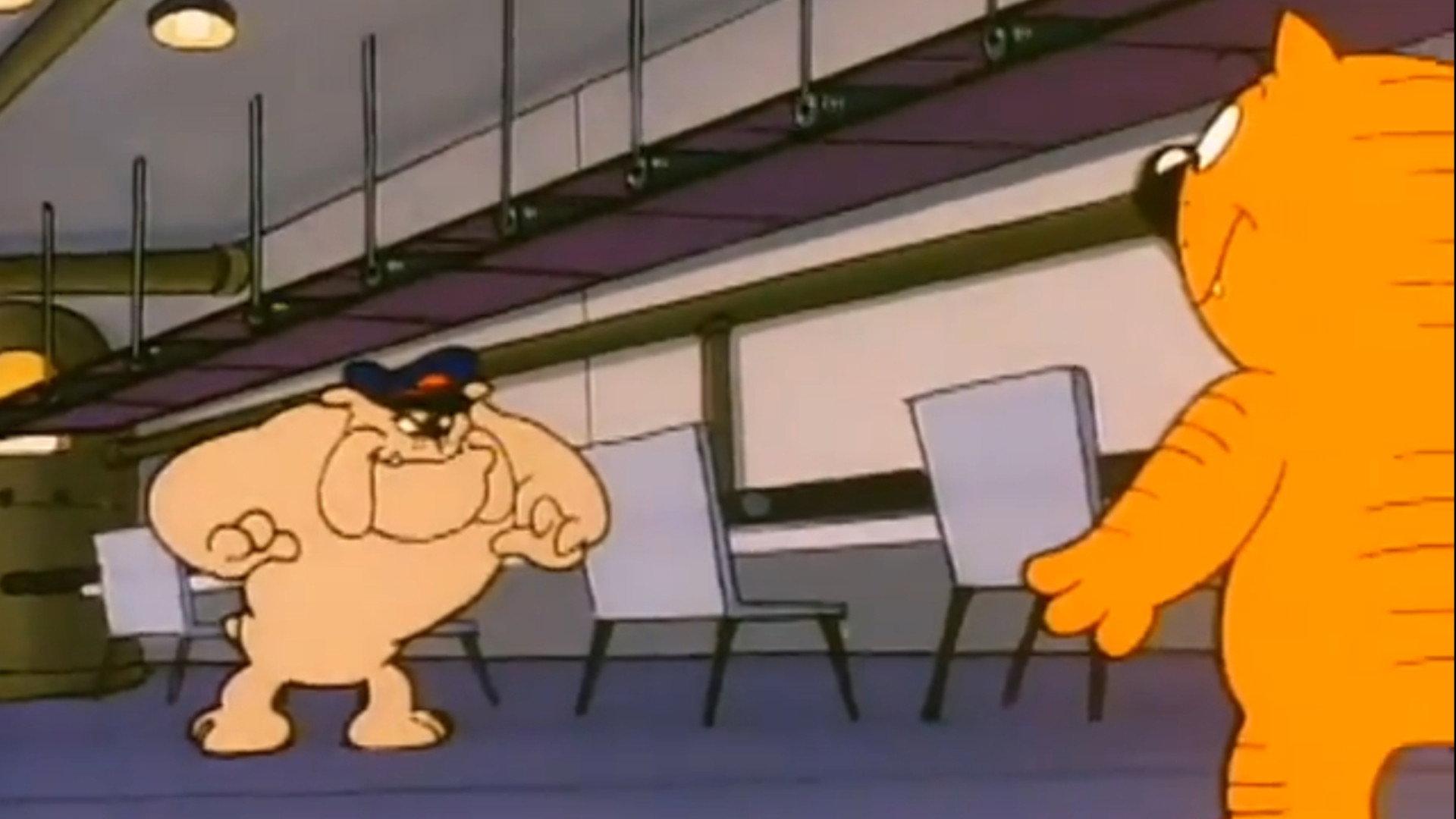 Still from Heathcliff Gets Canned
