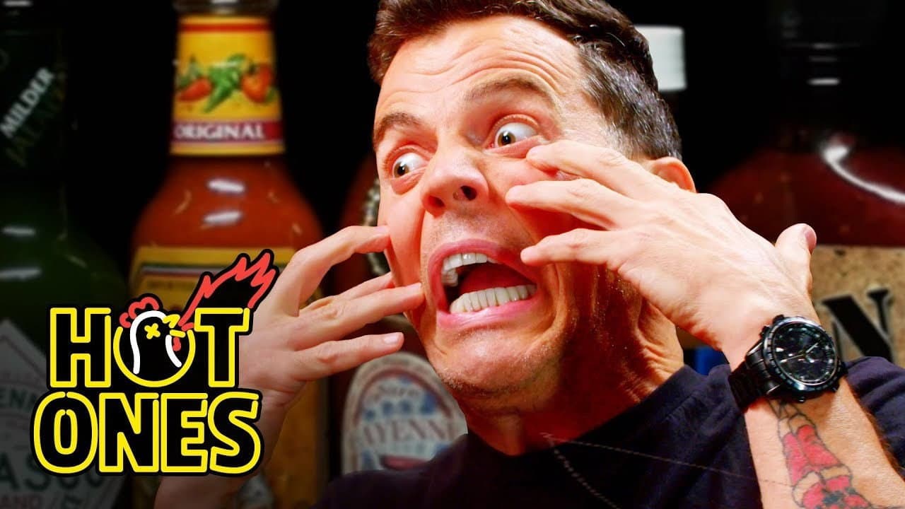 Still from Steve-O Tells Insane Stories While Eating Spicy Wings