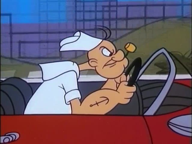 Still from Popeye's Used Car