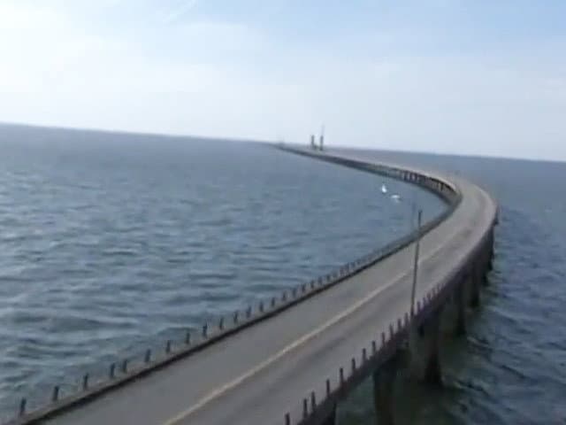 Still from Chesapeake Bay Bridge and Tunnel