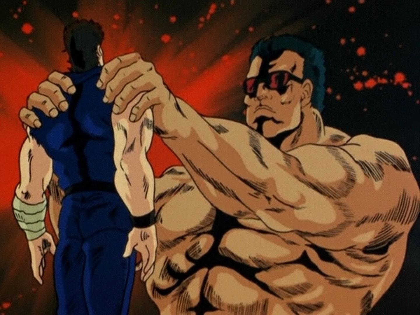 Still from The South Star Strikes Back! The Wind Brigade Protects the Last General of the South Star!!